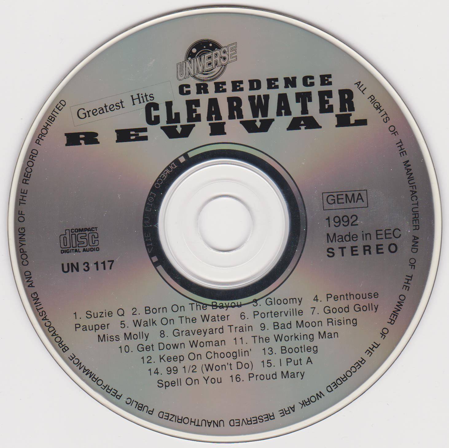 Creedence Clearwater Revival Greatest Hits : CD DE